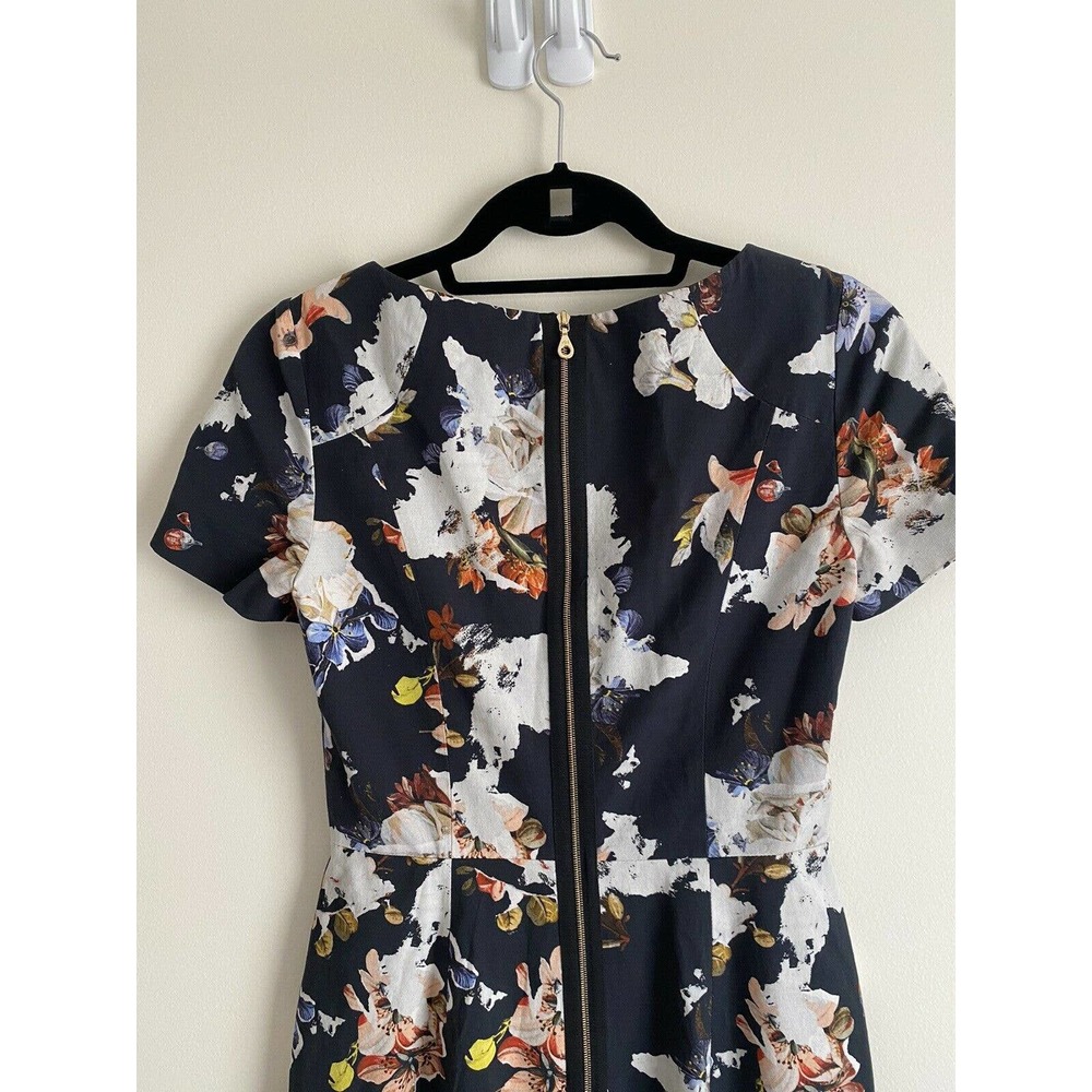 Erdem Floral Dress Designer Joyce Sheath in Size 4 - Picture 9 of 12
